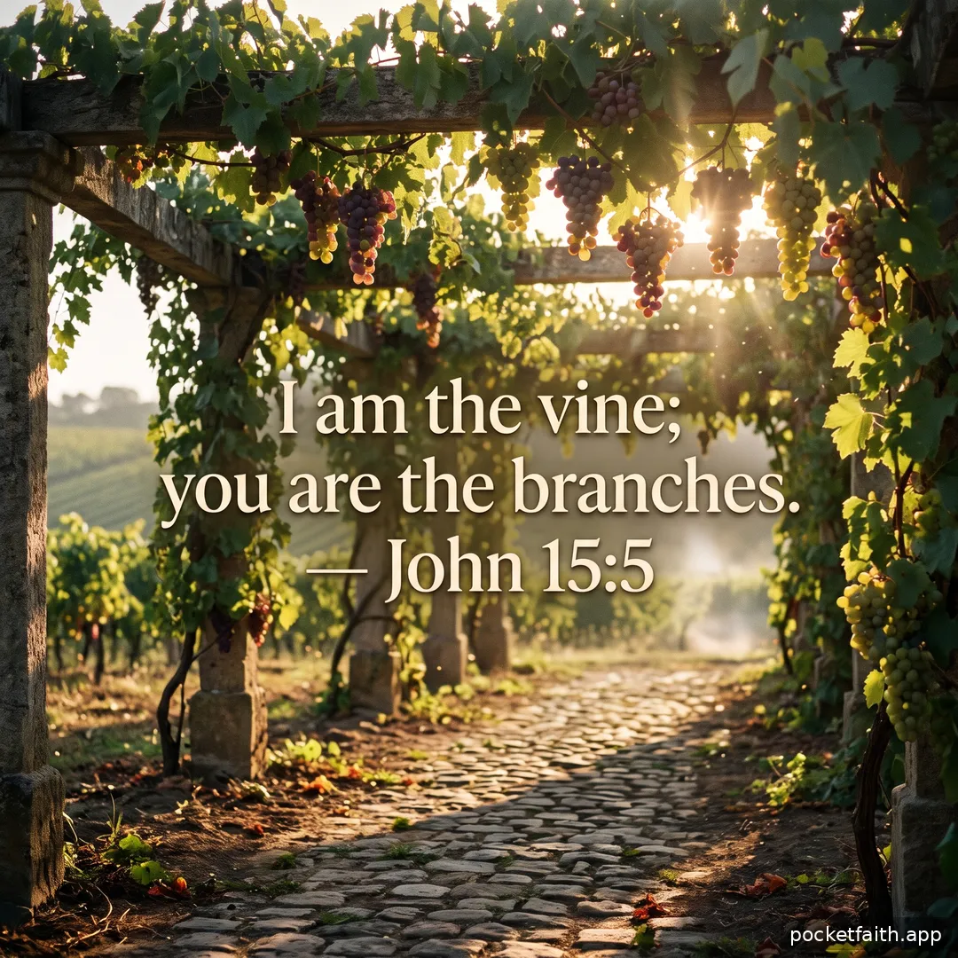 I am the vine; you are the branches. — John 15:5