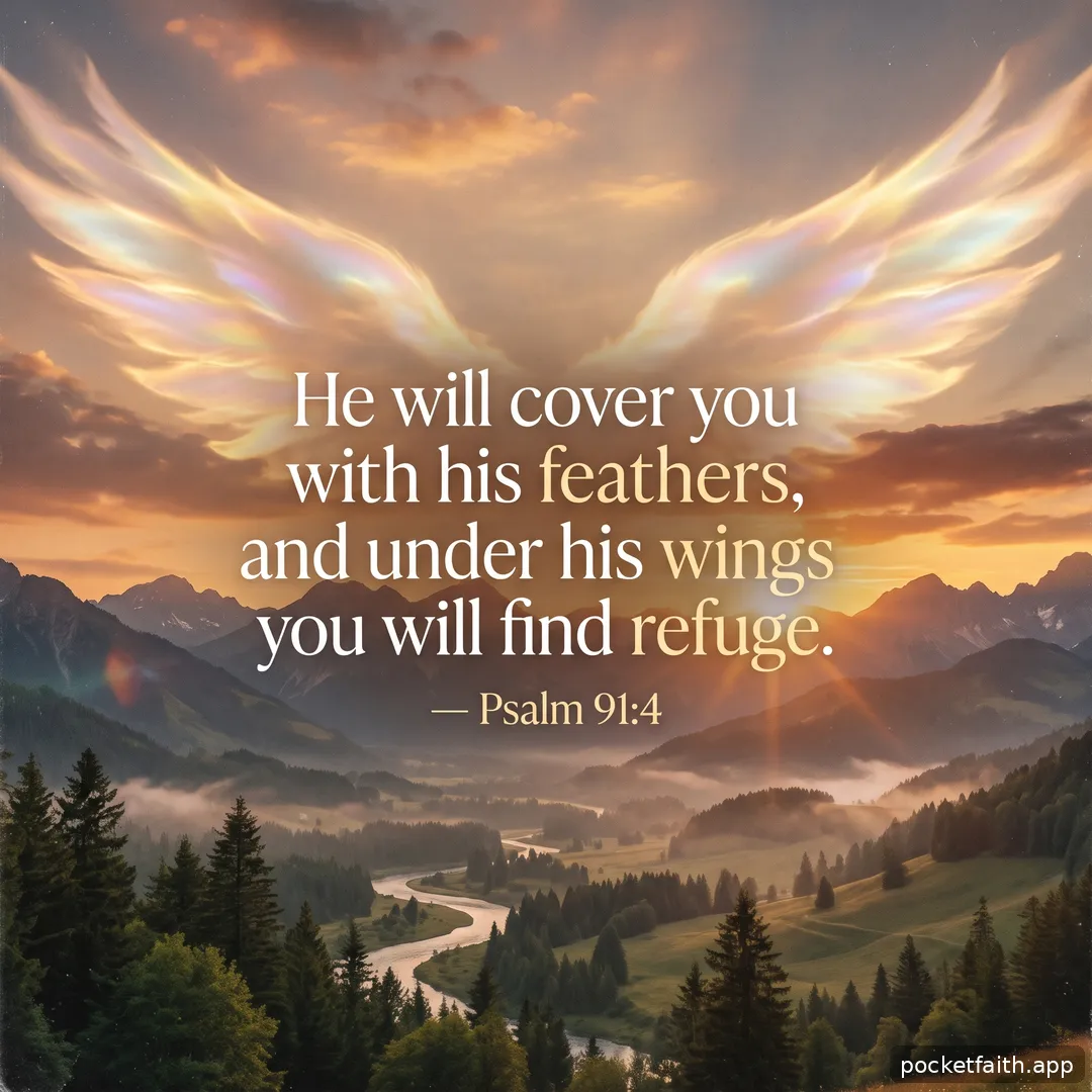 He will cover you with his feathers, and under his wings you will find refuge. — Psalm 91:4