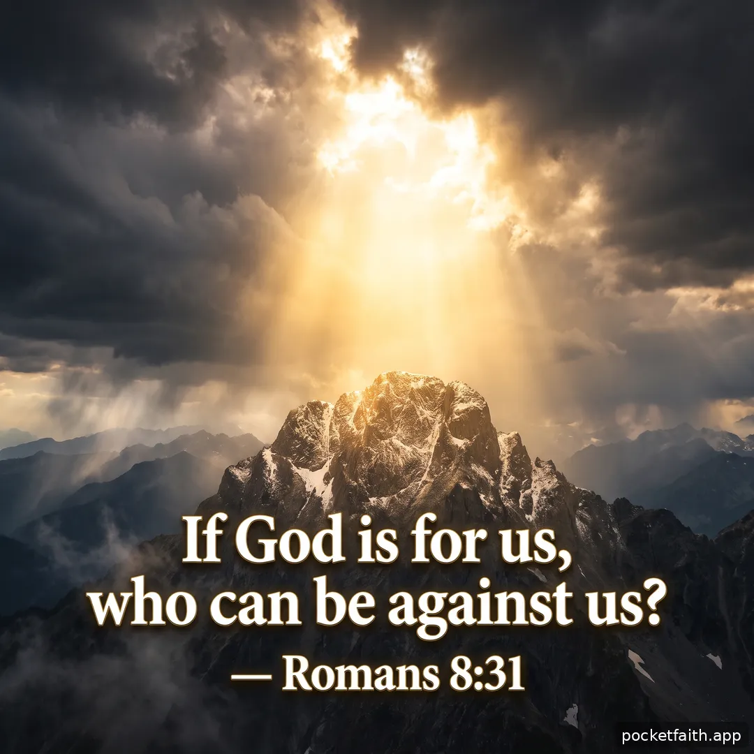 If God is for us, who can be against us? — Romans 8:31
